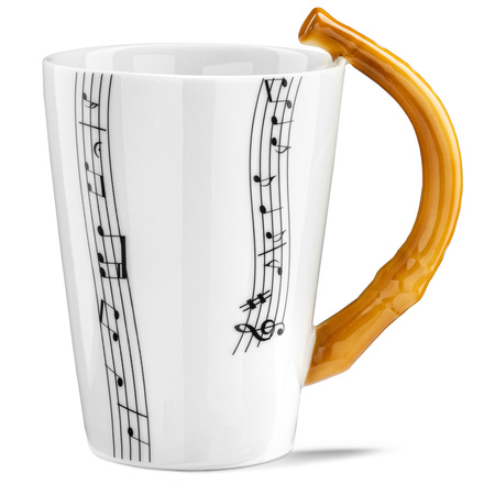 Music Gift Duo - Music mug FLUTE + coaster