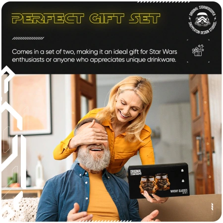 Stormtrooper 3D Whisky Glass - 2 pcs set - 300 ml