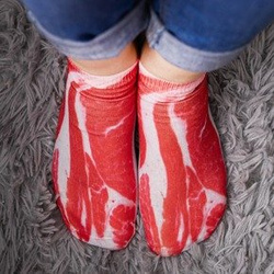 Funny bacon socks