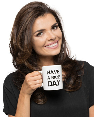 Have a Nice Day Middle Finger Mug - WHITE