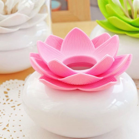 Lotus bud & tooth pick holder - PINK