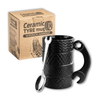 Ceramic Tire Mug with Wrench Handle and Spoon