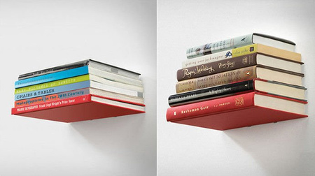 Invisible bookshelf