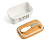 Butter box with knife 