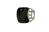 Brass Knuckle Mug - black