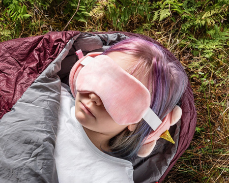 Travel Pillow with Eye Mask UNICORN