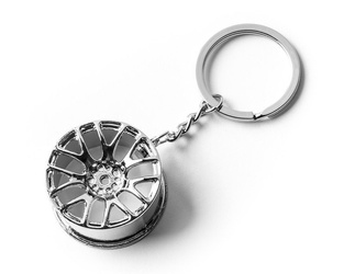 Moto rim keychain