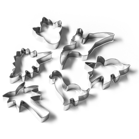 Cookie cutters DINOSAURS 6 pcs 