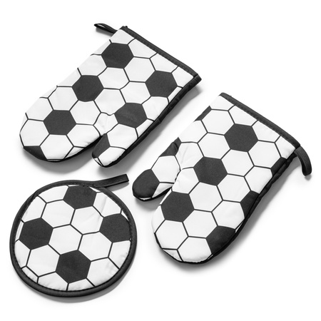 Kitchen gloves & hot pot mat - FOOTBALL