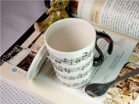 Music mug with lid - OVERTURE