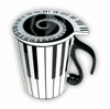 Music mug with lid - KEYBOARD