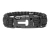 Survival bracelet 3in1 BLACK