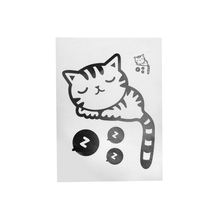 Sleepy Kitty Cat - Switch/ Wall Sticker