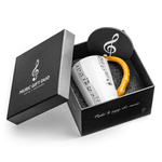 Music Gift Duo - Music mug FLUTE + coaster