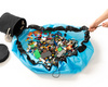 Fabric bag with a playing mat 2in1 - BLUE 