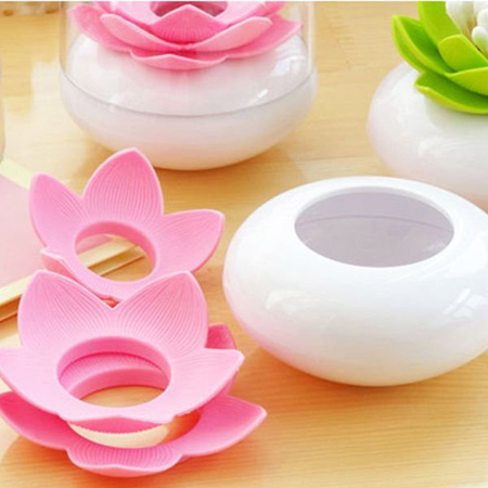 Lotus bud & tooth pick holder - PINK