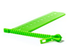 Zipper book mark - green