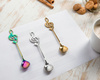 Metal tea spoons MUSIC CLEF 3 pcs