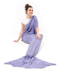Mermaid tail blanket deluxe - PURPLE