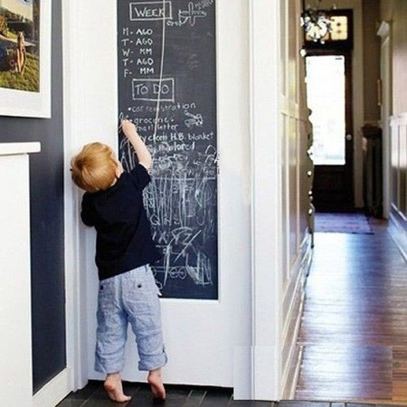 Vinyl Chalkboard Wall Sticker with chalks