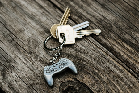 Gamer keychain