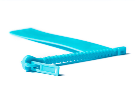 Zipper book mark - blue