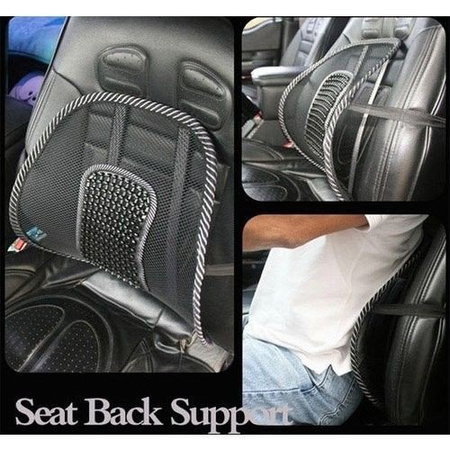 Ergonomic back seat supporter with massager