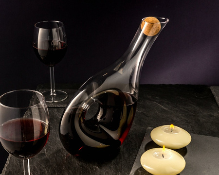 Wine and water decanter TWISTED 