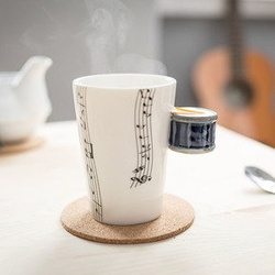 Music mug - DRUM - blue