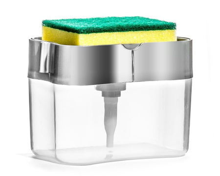 Liquid dispenser with sponge