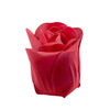 Soap roses in metal basket (white)