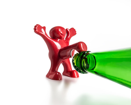 Happy man bottle opener