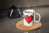 Pixel heart mug