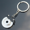 Moto brake disk keychain