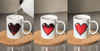 Pixel heart mug