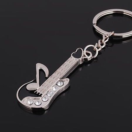 Music key ring - guitar