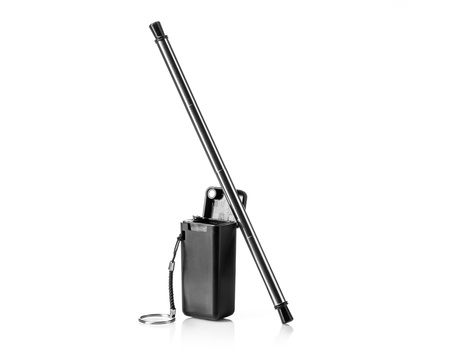 Foldable stainless steel drinking straw