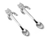 Cat tea spoons 2 pcs. SILVER