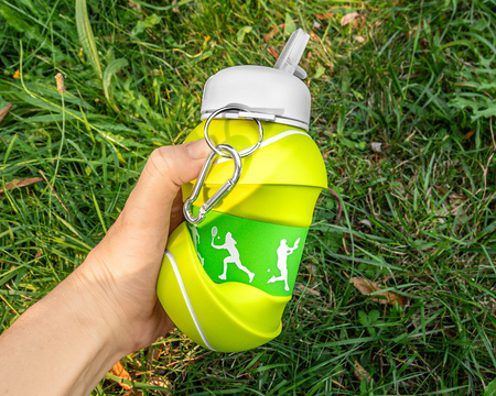 Collapsible water bottle TENNIS BALL