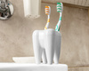 Teeth holder for toothbrush