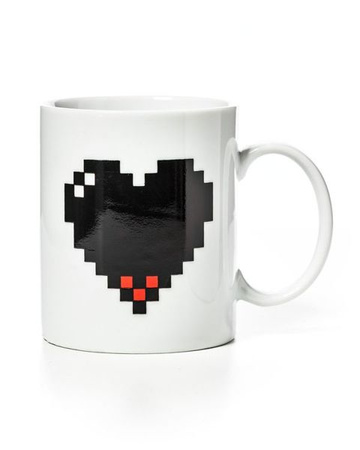 Pixel heart mug