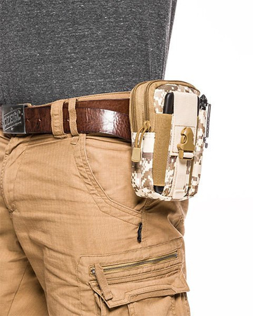 Survival waist bag - CAMOUFLAGE BROWN