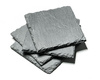 Slate stone coasters 4 pcs set