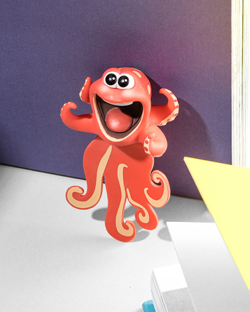 3D Bookmark OCTOPUS