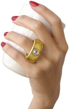 Ring mug white - golden ring