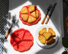 Waffles and cookies heart mould 