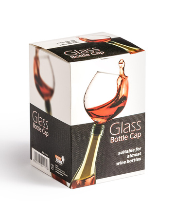 Glass bottle cap 