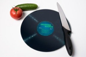 Retro vinyl chopping board