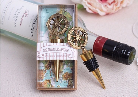 Compass rose stopper - retro style