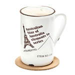 Retro porcelain mug -  Australian star